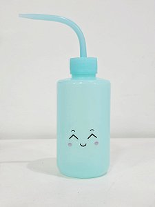 Pisseta Azul Plástica Bico Curvo 250ml