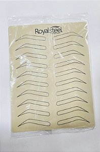 Pele Sintetica Com Desenho Pigmentada Para Treino De Sobrancelhas RoyalSteel