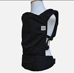 Mochila Ergonômica Cochila Preta - Tam Baby ou Toddler