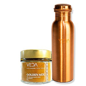 Kit-Golden Mix + Garrafa Cobre