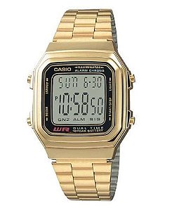 Relógio Casio Vintage Dourado A178WGA-1ADF