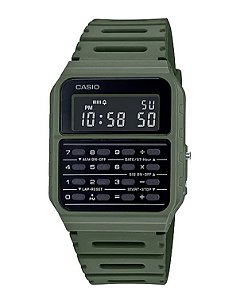 Relógio Casio Vintage Calculadora Verde CA-53WF-3BDF