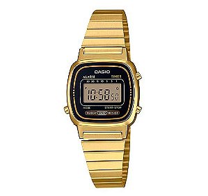 Relógio Casio Vintage Mini Dourado LA670WGA-1DF