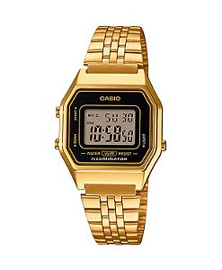 Relógio Casio Vintage Dourado LA680WGA-1DF