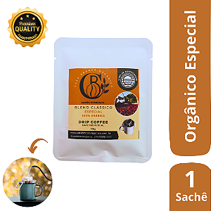 Drip Coffee Café Especial Orgânico Torra Média 1 Sachê