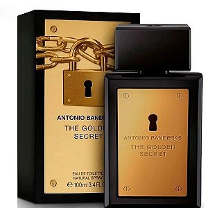 The Golden Secret  Eau de Toilette - Masculino - Antonio Banderas caixa amassada