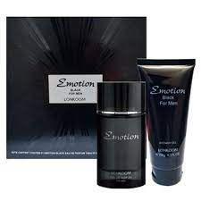 Kit Emotion Black For Men Eau de Parfum Masculino - Lonkoom (Caixa Amassada)