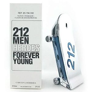 212 Men Heroes Eau de Toilette Masculino - Carolina Herrera (sem caixa)