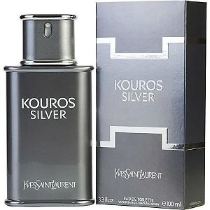 Kouros Silver Eau de Toilette Masculino - Yves Saint Laurent (RARO CAIXA AMASSADA)