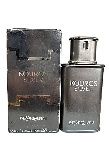 Kouros Silver Eau de Toilette Masculino - Yves Saint Laurent (RARO) CAIXA AMASSADA