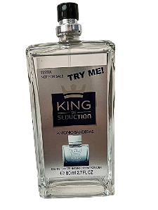 King Of Seduction Eau de Toilette Masculino Antonio Banderas (SEM CAIXA, SEM TAMPA)FRASCO QUADRADO COMPRIDO