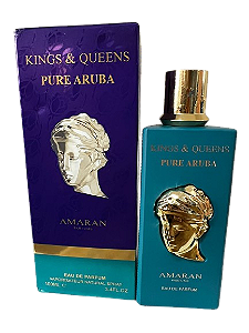 Kings & Queens Pure Aruba EDP Compartilhável - Amaran (CAIXA AMASSADA E FRASCO AVARIADO)