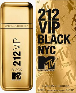 212 VIP Black NYC MTV Eau De Toilette Masculino - Carolina Herrera