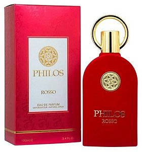 Philos Rosso Eau de Parfum Compartilhável - Maison Alhambra (CAIXA AMASSADA)