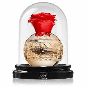 Lahdath Eau de Parfum Compartilhável - Lattafa (CAIXA AMASSADA)