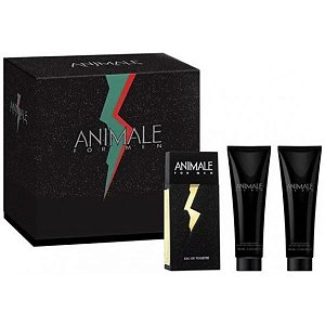 Kit Animale For Men Eau de Toilette+After Shave+Hair&Body Masculino - Animale (CAIXA AMASSADA)