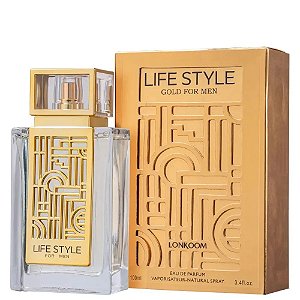 Life Style Gold Eau de Parfum Masculino - Lonkoom (CAIXA AMASSADA)