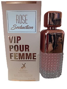 Rose Seduction Vip Pour Femme Eau de Parfum Feminino - Maison Alhambra (SEM CAIXA E SEM TAMPA)