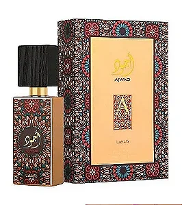 Ajwad Eau de Parfum Compartilhável - Lattafa (CAIXA AMASSADA)