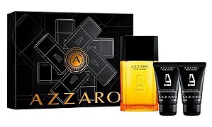 Kit Azzaro Pour Homme Eau de Toilette + 2 Hair and Body Shampoo Masculino - Azzaro (Sem celofane)