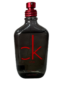 CK One Red Edition for Him Eau De Toilette Masculino - Calvin Klein (SEM CAIXA, VAZADO E FRASCO DESCASCADO)