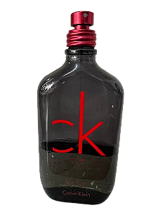 CK One Red Edition for Him Eau De Toilette Masculino - Calvin Klein (SEM CAIXA, VAZADO E FRASCO DESCASCADO)