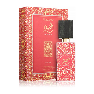 Ajwad Pink to Pink Eau de Parfum Compartilhável - Lattafa (CAIXA AMASSADA)