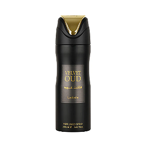 Desodorante Velvet Oud Compartilhável  - Lattafa (Embalagem levemente Amassada)