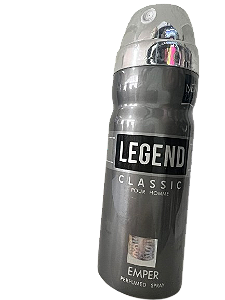 Desodorante Legend Classic Pour Homme Masculino-Emper (FRASCO LEVEMENTE AMASSADO)