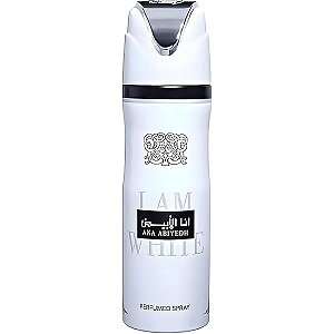 Desodorante I Am White Masculino Lattafa (FRASCO LEVEMENTE AMASSADO)