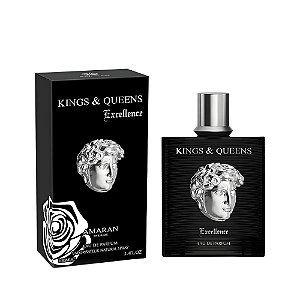 Kings & Queens Excellence Eau de Parfum Masculino - Amaran (Caixa amassada)