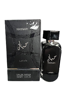 Hayaati Eau de Parfum Compartilhável- Lattafa (Caixa amassada)