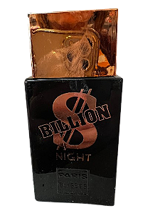 Billion Night Eau de Toilette Masculino - Paris Elysees (SEM CAIXA, FRASCO AVARIADO E VAZADO)