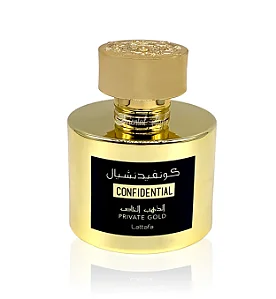 Confidential Private Gold Eau de Parfum Compartilhável - Lattafa (Sem caixa)