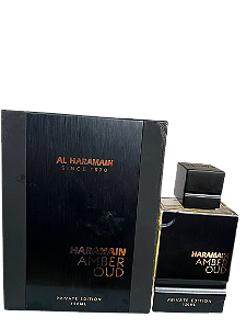 Amber Oud Private Edition Eau de Parfum Compartilhável - Al Haramain (CAIXA AMASSADA)