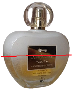Her Golden Secret Eau de Toilette Feminino - Antonio Banderas (Sem caixa, vazado, frasco riscado)