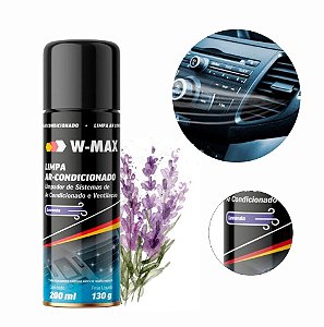 Higienizador Limpa Ar Condicionado W-Max Lavanda 200ml