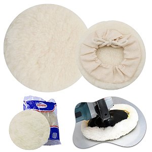 Disco Boina De Polimento 5'' 100% Lã De Amarrar Compel