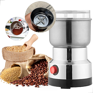 Moedor de café e Grãos sementes elétrico triturador inox