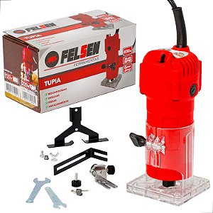 Tupia Manual Elétrica 650W Para Acabamento Pinça 6mm Felsen
