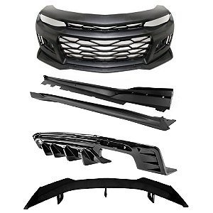 Body Kit Chevrolet Camaro ZL1 Black Piano 6° Saia Aerofólio