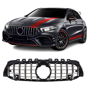 Grade Frontal Mercedes Classe A AMG Black Piano Cromado A45