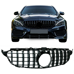 Grade Frontal Mercedes Classe C W205 GTR AMG Black Piano