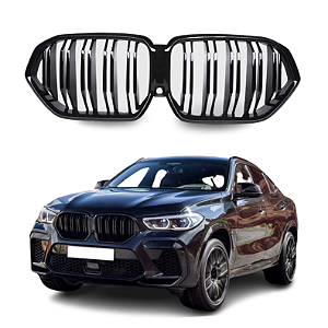 Grade Frontal BMW X6 G06 Black Piano Dupla M Performance M4