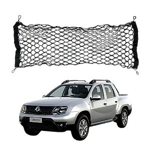 Rede Tela Ajustável 90x40cm Universal Carro Caminhonete Top