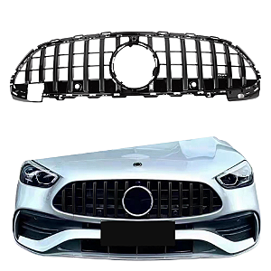 Grade Frontal Mercedes Classe C W206  AMG Black Piano Câmera