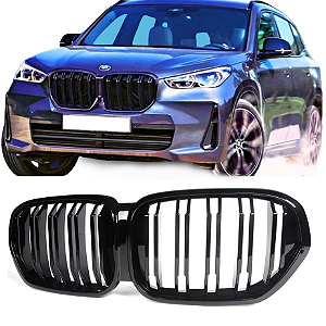 Grade Frontal BMW X1 F48 Black Piano M Sport Duplo Slot M3