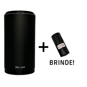 Lixeira interna PREMIUM em Metal + Saco de Lixo Carro Sedan
