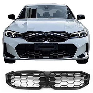 Grade Frontal BMW 320 330 340 GP Black Piano Cromado Diamond