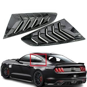 Scoop Window Louver Persiana Lateral Vidro Ford Mustang Preto